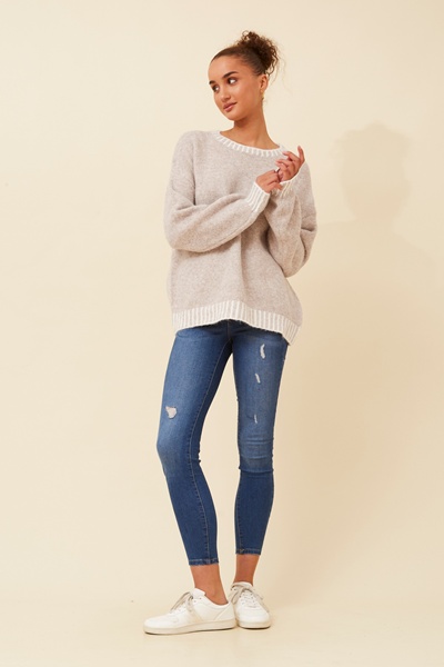 MAILANI SOLID KNIT PULLOVER