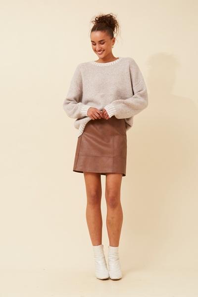 MAILANI SOLID KNIT PULLOVER