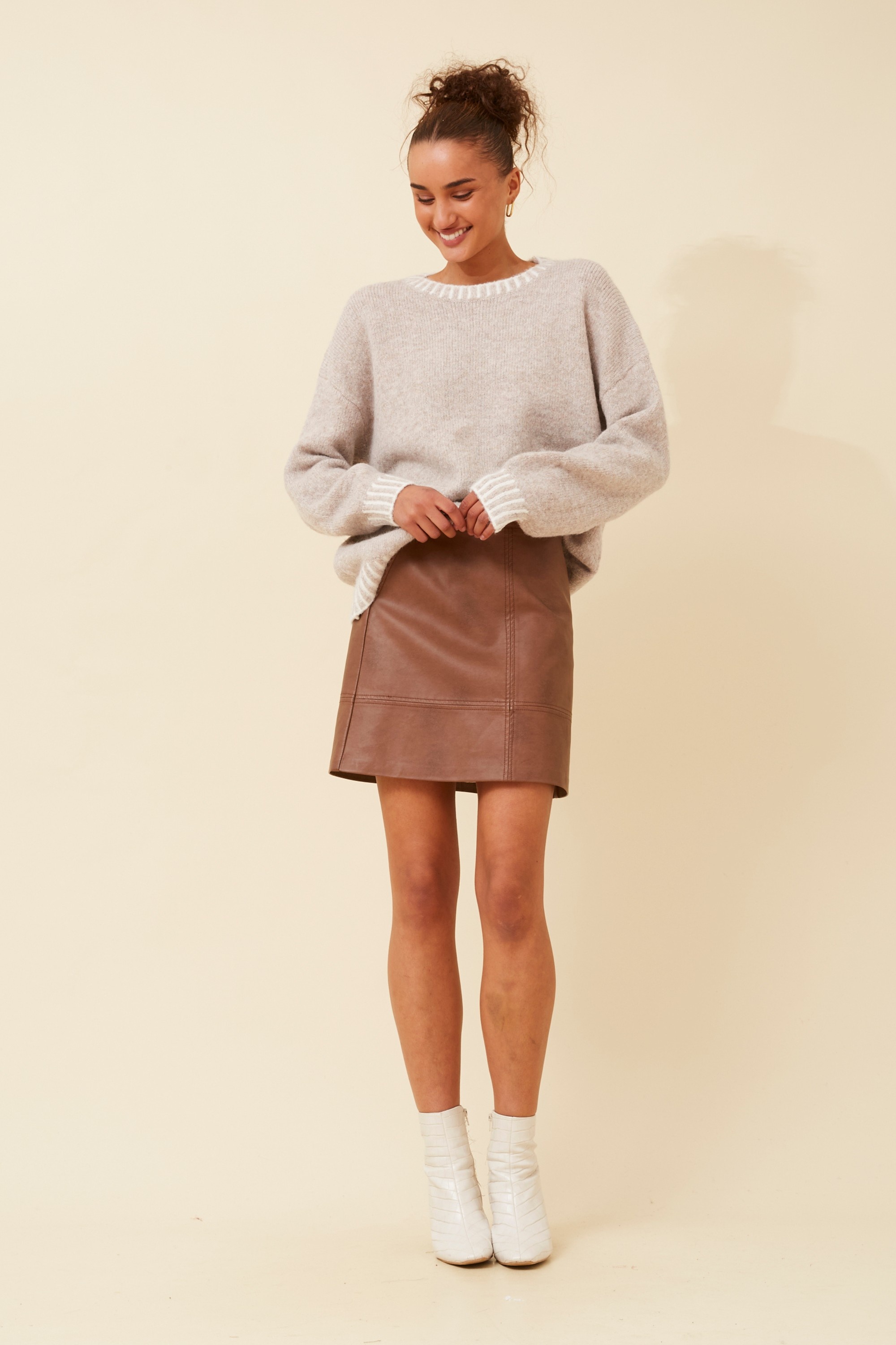 MAILANI SOLID KNIT PULLOVER