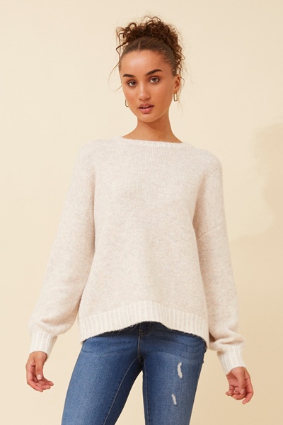 MAILANI SOLID KNIT PULLOVER