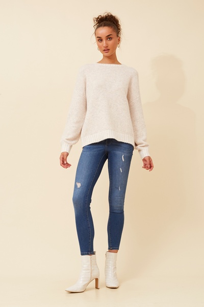 MAILANI SOLID KNIT PULLOVER