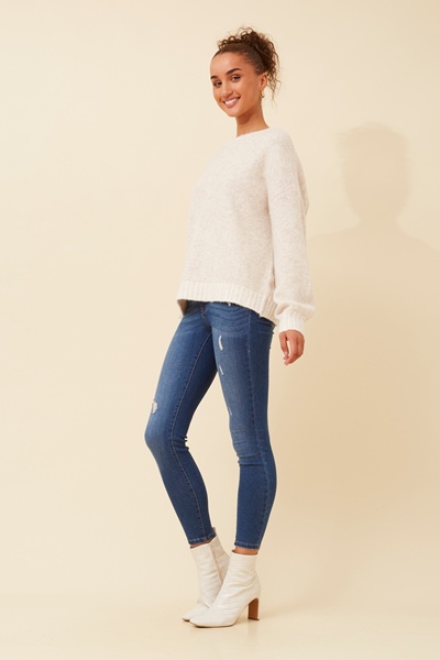 MAILANI SOLID KNIT PULLOVER