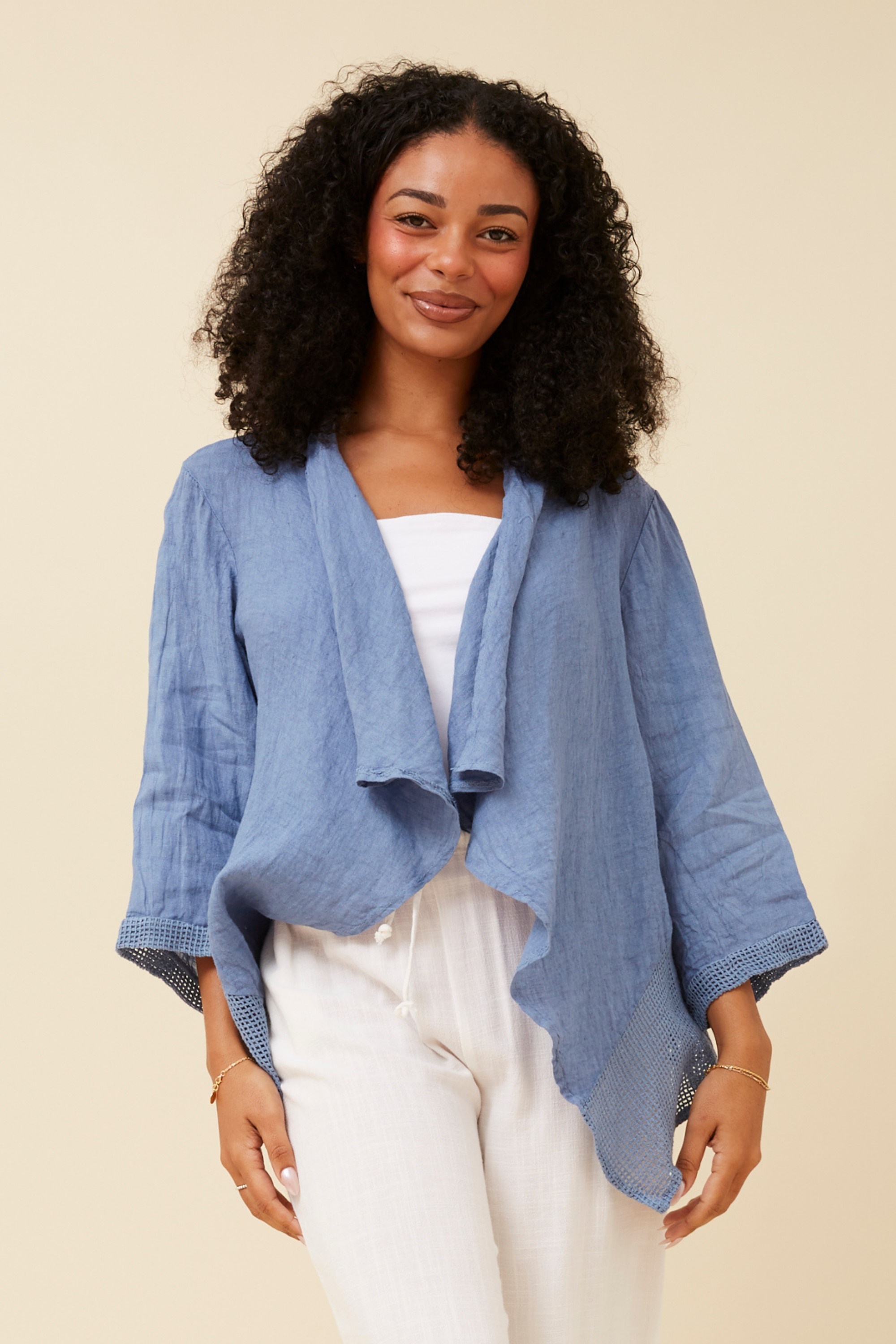 MAJELLA LINEN CARDIGAN