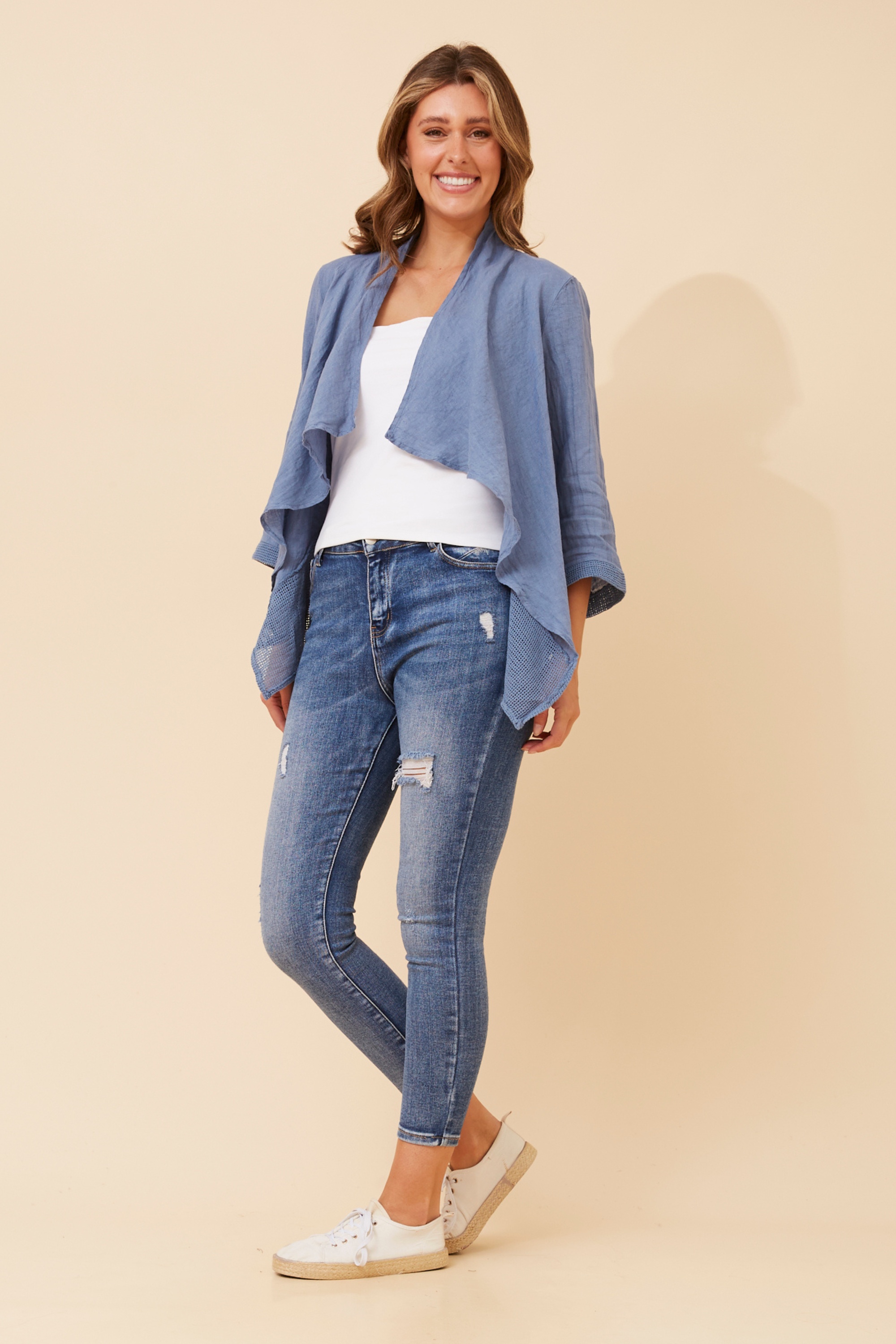 MAJELLA LINEN CARDIGAN