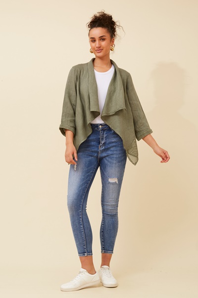 MAJELLA LINEN CARDIGAN