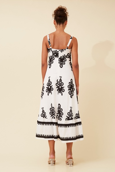 MAKENNA BORDER MAXI DRESS