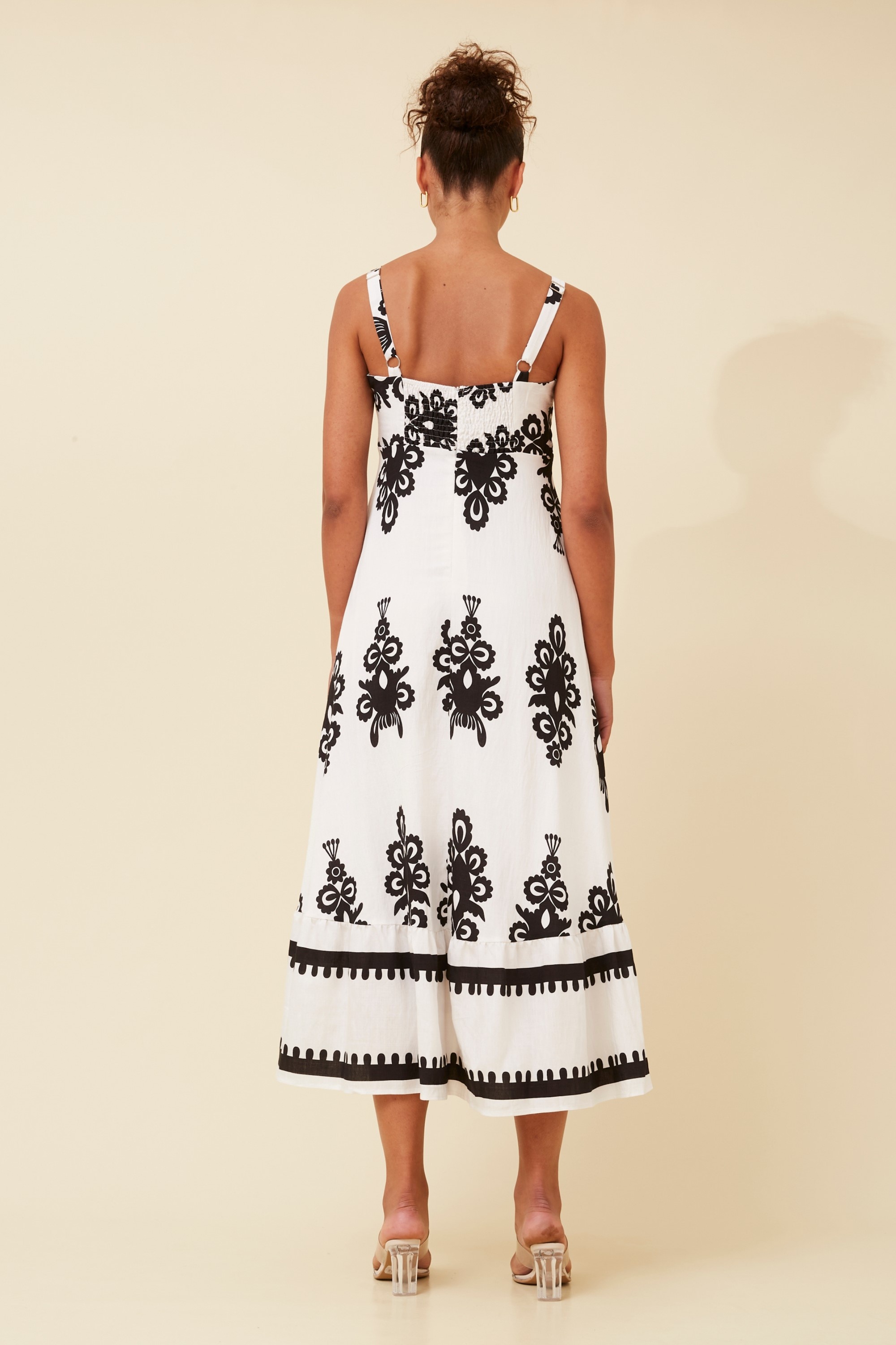 MAKENNA BORDER MAXI DRESS