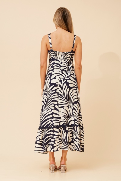 MAKENNA LINEN BLEND MAXI DRESS