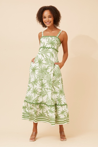 MAKENNA RIC RAC MAXI DRESS