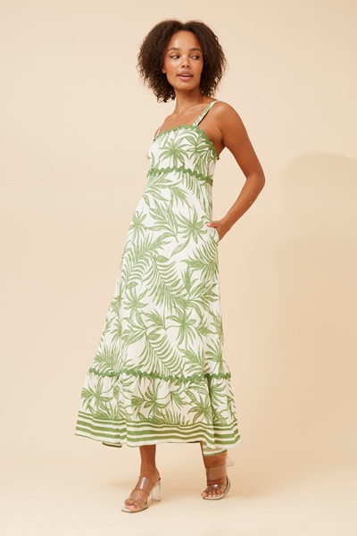 MAKENNA RIC RAC MAXI DRESS