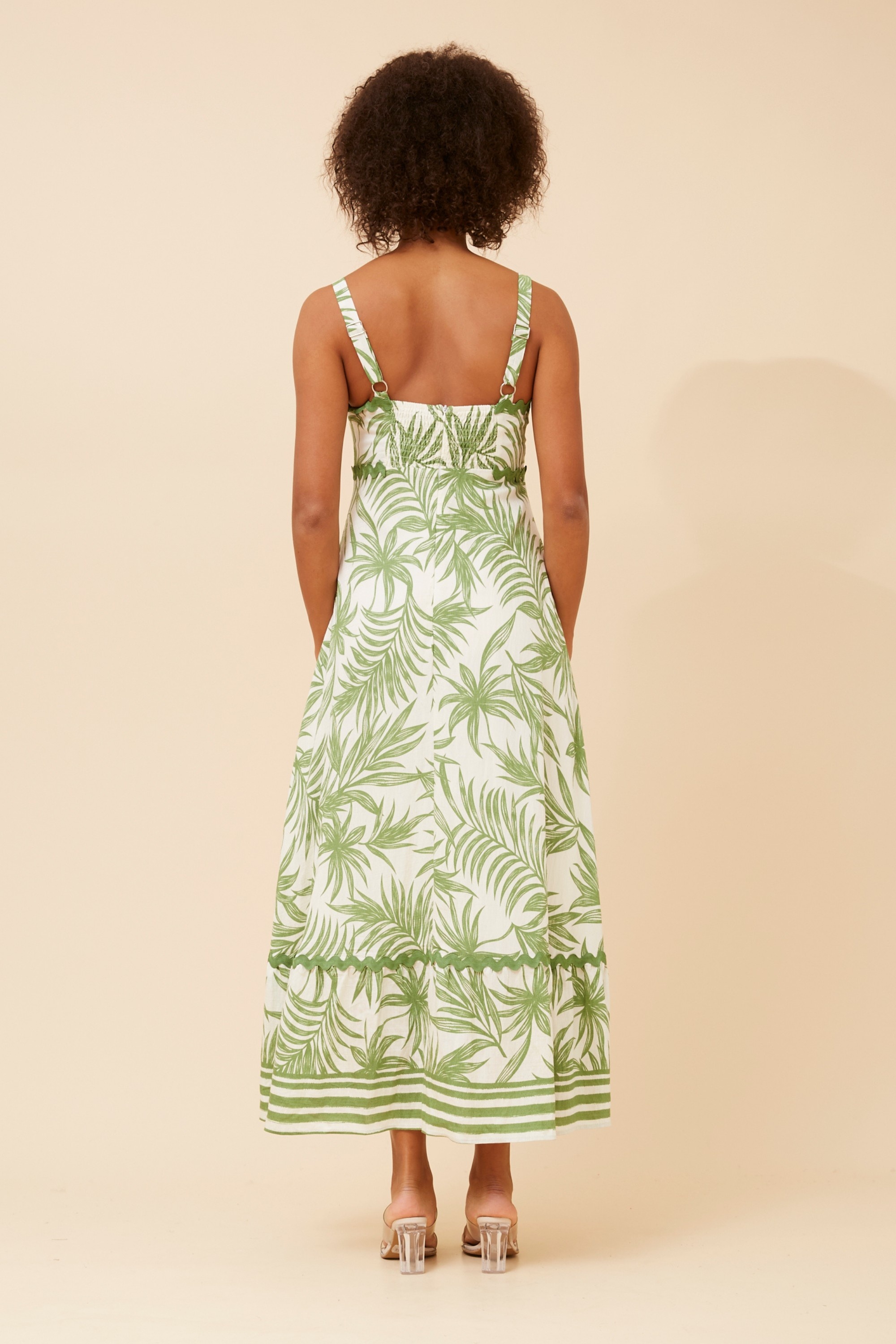 MAKENNA RIC RAC MAXI DRESS