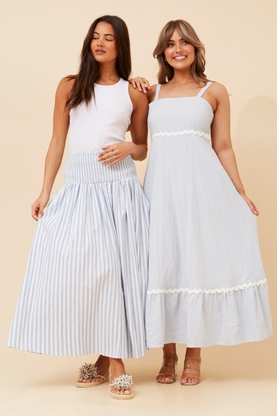MAKENNA RIC RAC MAXI DRESS