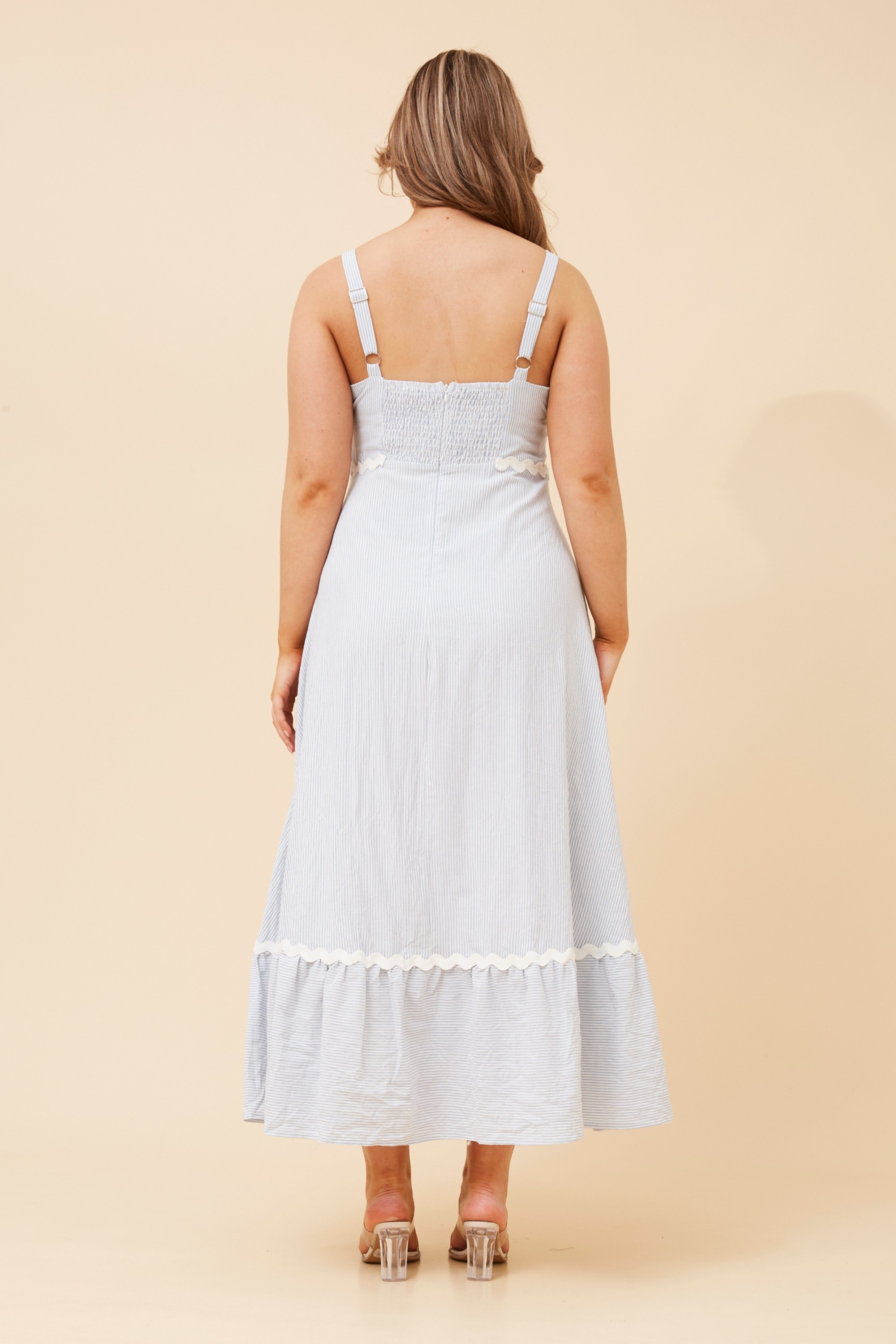 MAKENNA RIC RAC MAXI DRESS