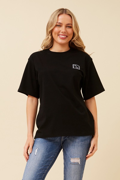 MALIA EMBROIDED TEE