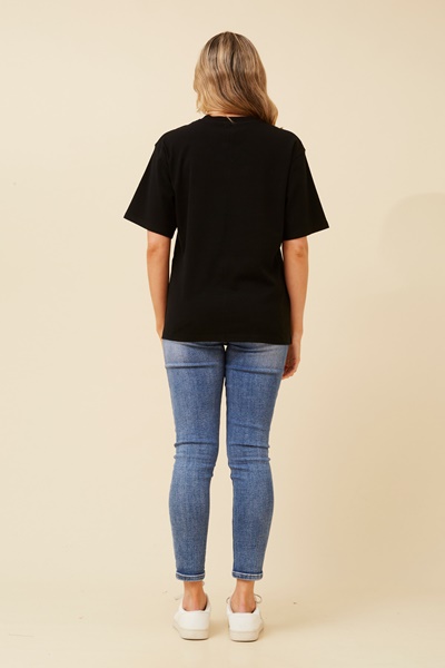 MALIA EMBROIDED TEE