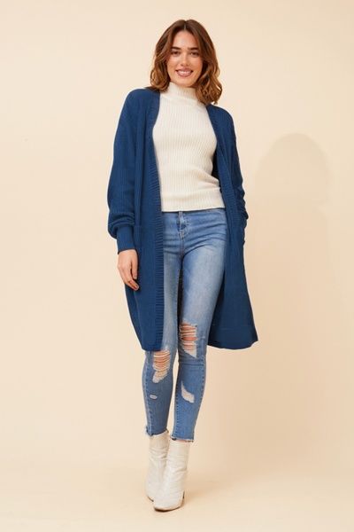 MALIAH SOLID KNIT CARDIGAN
