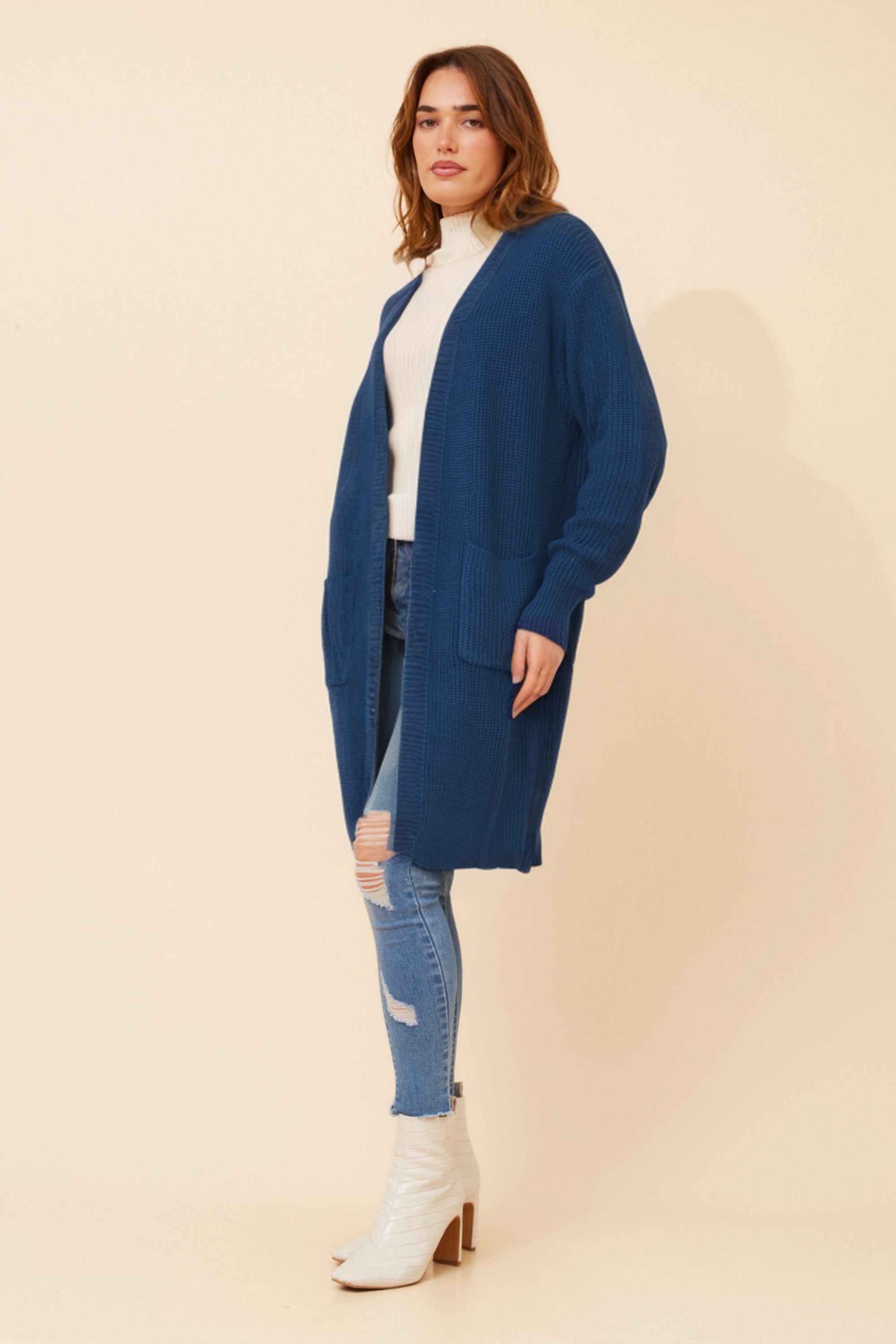 MALIAH SOLID KNIT CARDIGAN