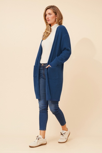 MALIAH SOLID KNIT CARDIGAN