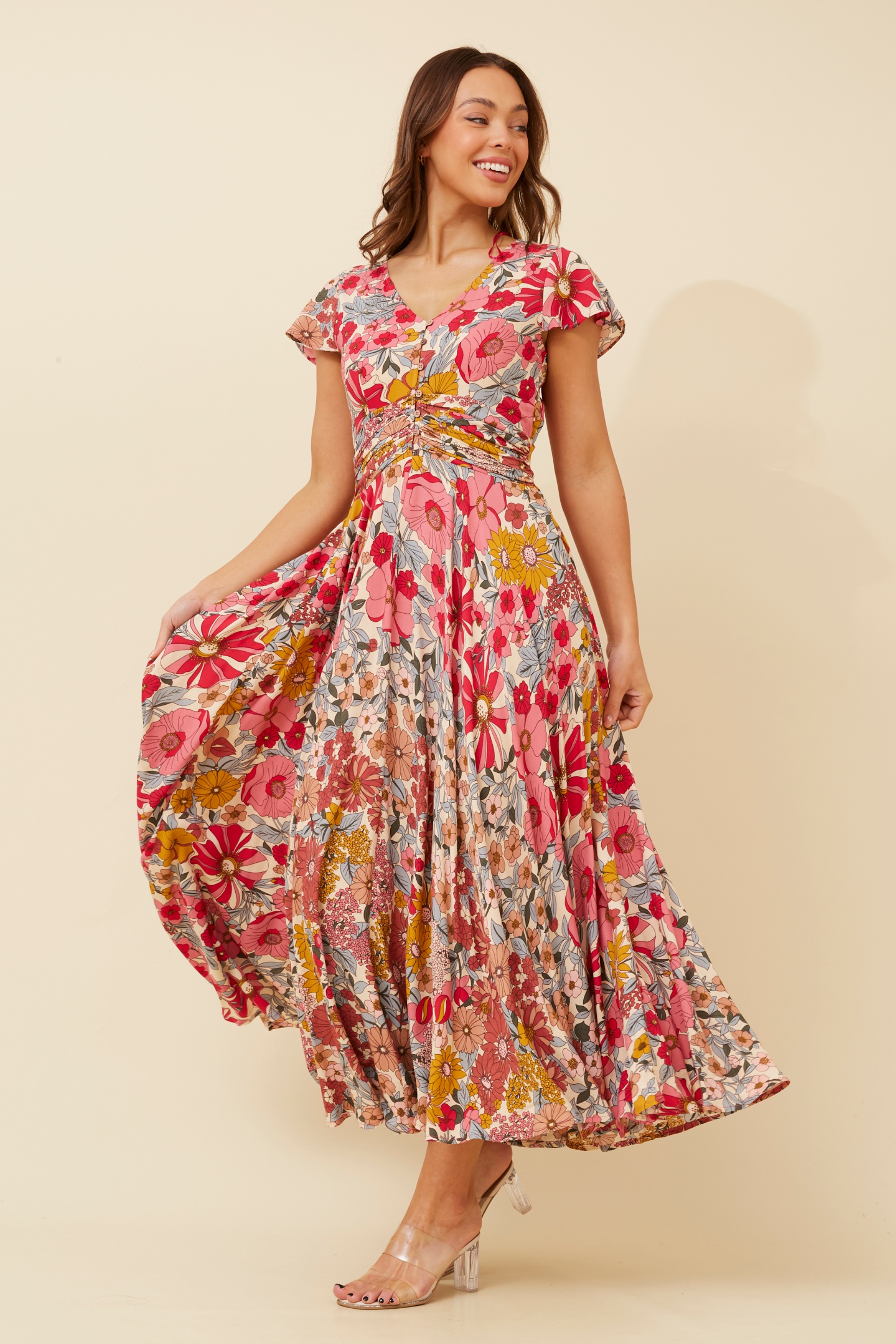 MALIBU FLORAL MAXI DRESS