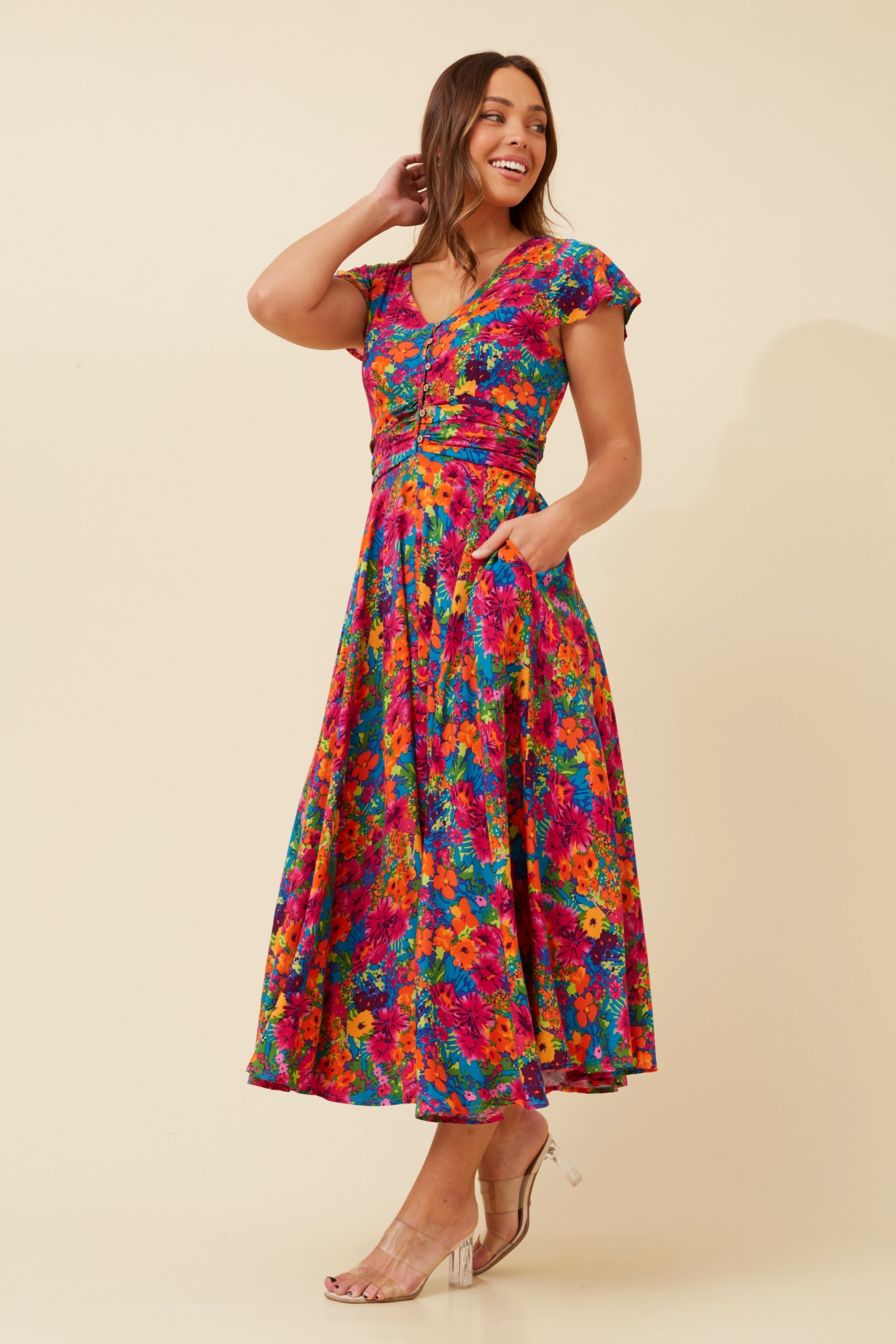 MALIBU FLORAL MAXI DRESS