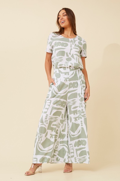 MALISSA ABSTRACT PRINT TOP