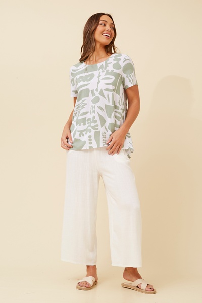 MALISSA ABSTRACT PRINT TOP