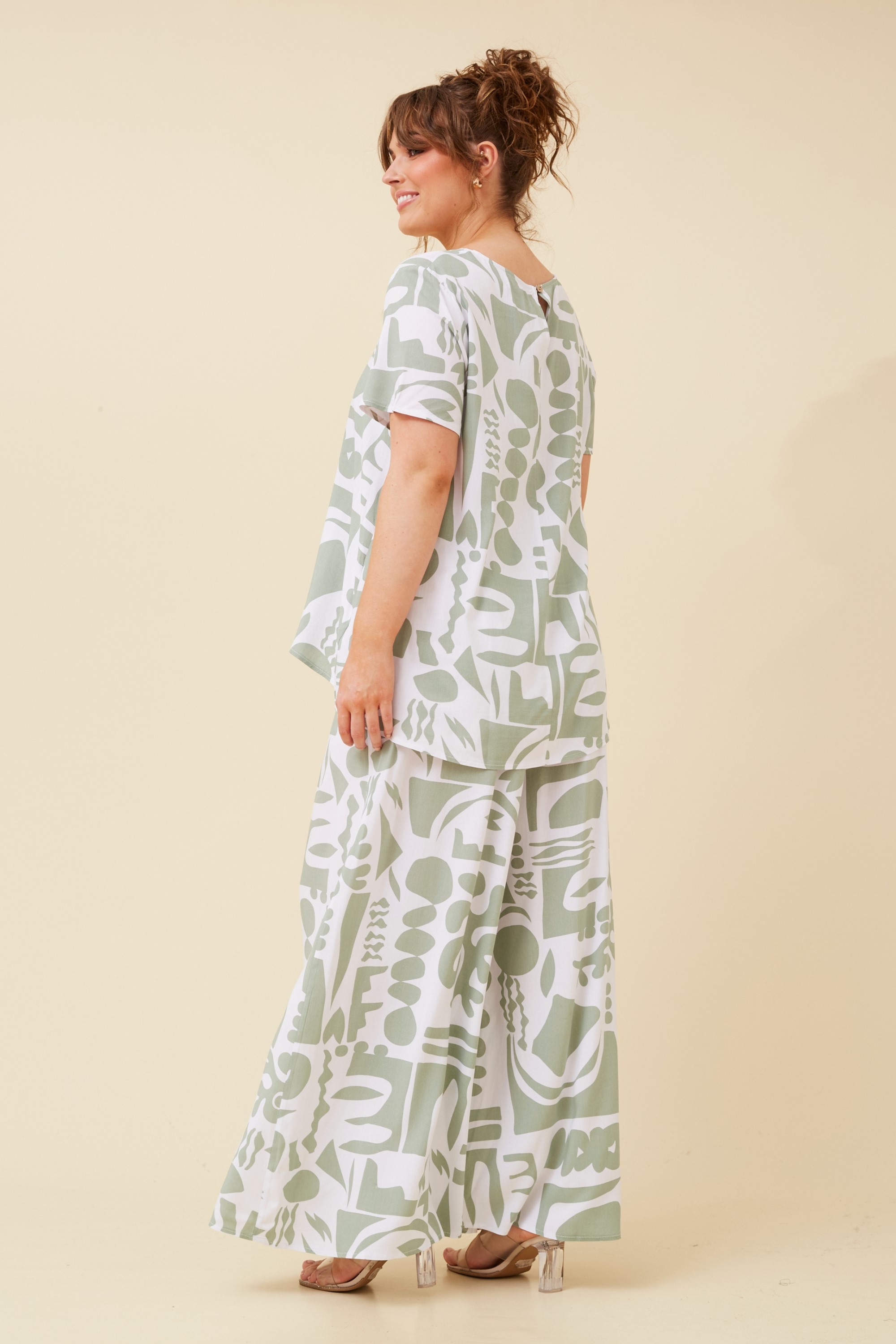 MALISSA ABSTRACT PRINT TOP