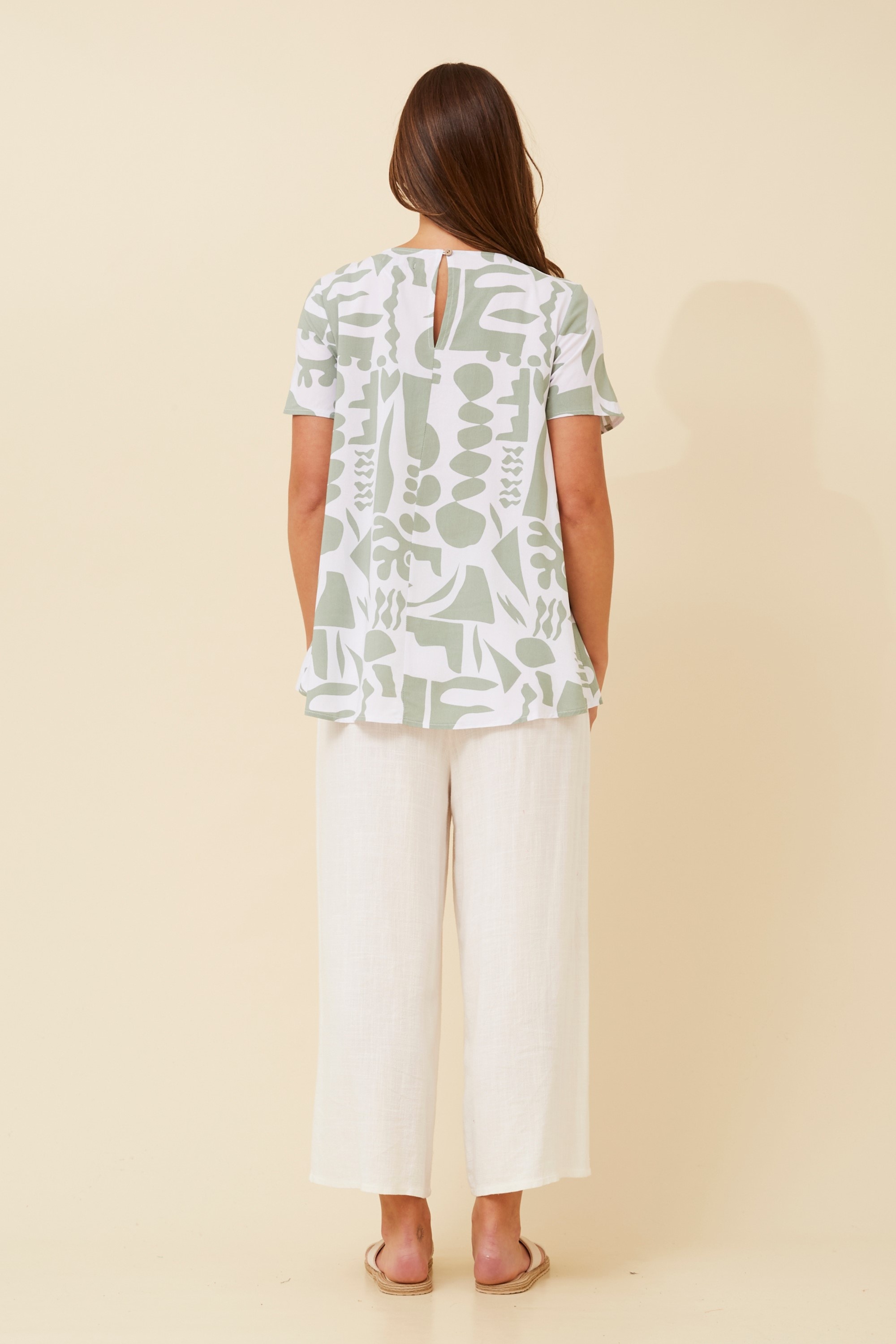 MALISSA ABSTRACT PRINT TOP