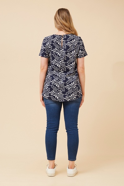 MALISSA ABSTRACT PRINT TOP