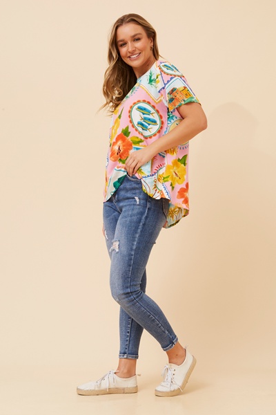 MALISSA PATHWORK PRINT TOP