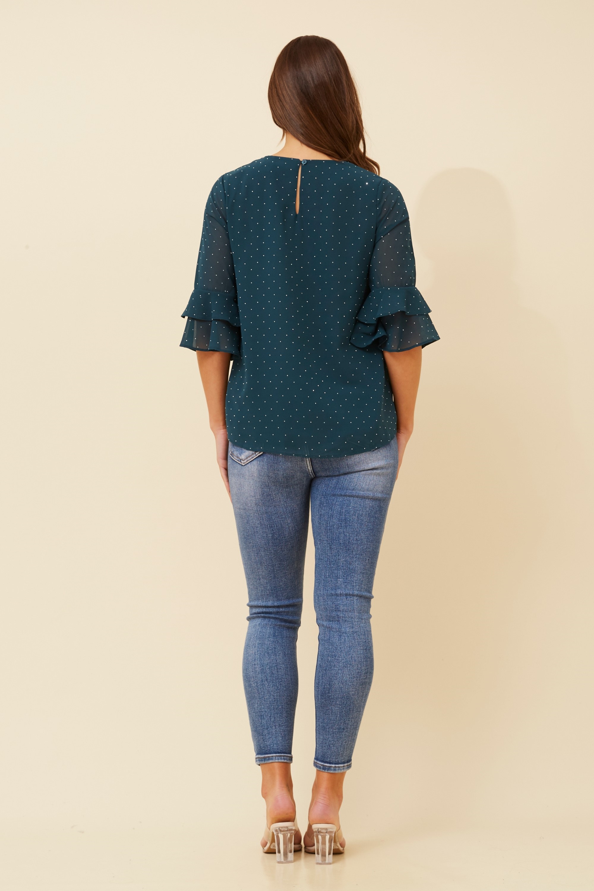 MALLORY DIAMANTE BLOUSE