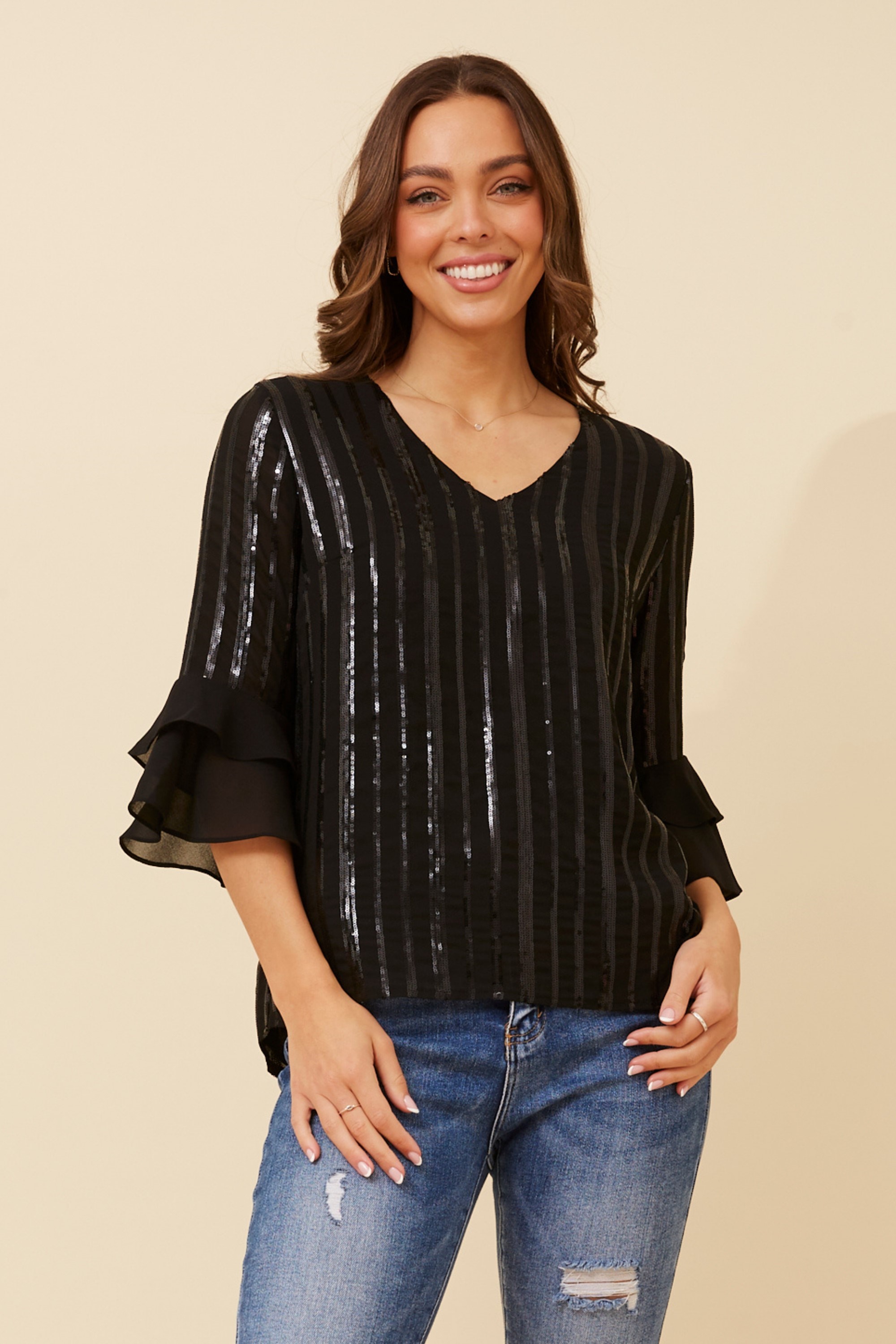 MALLORY SEQUIN TOP