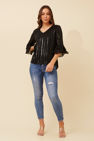 MALLORY SEQUIN TOP