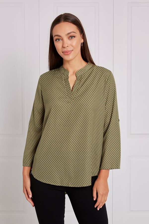 MANDARIN COLLAR BLOUSE MANDARIN COLLAR BLOUSE