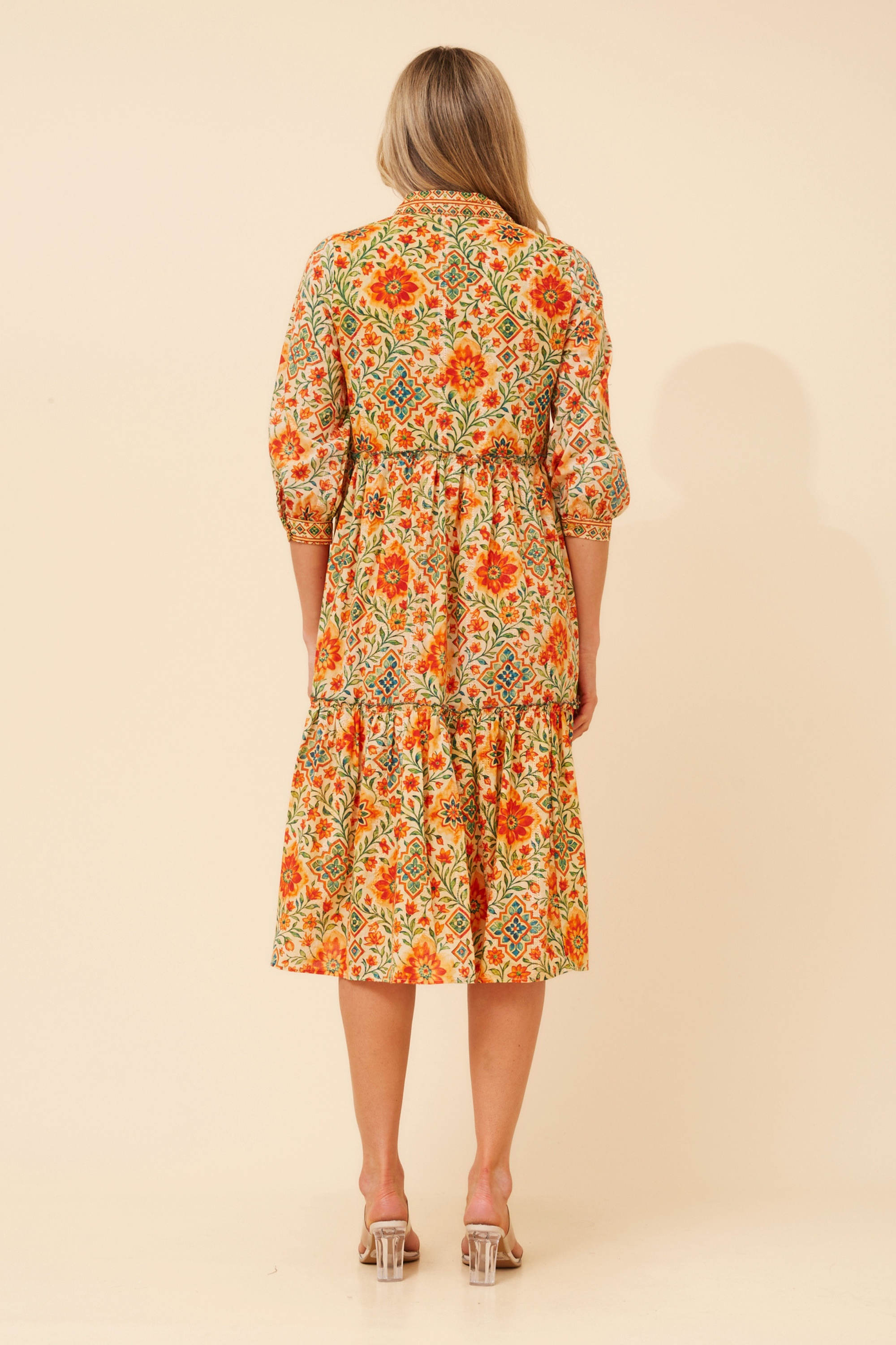 MANYA FLORAL TIERED DRESS