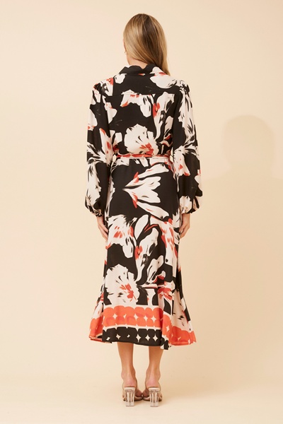 MAREN ABSTRACT PRINT DRESS