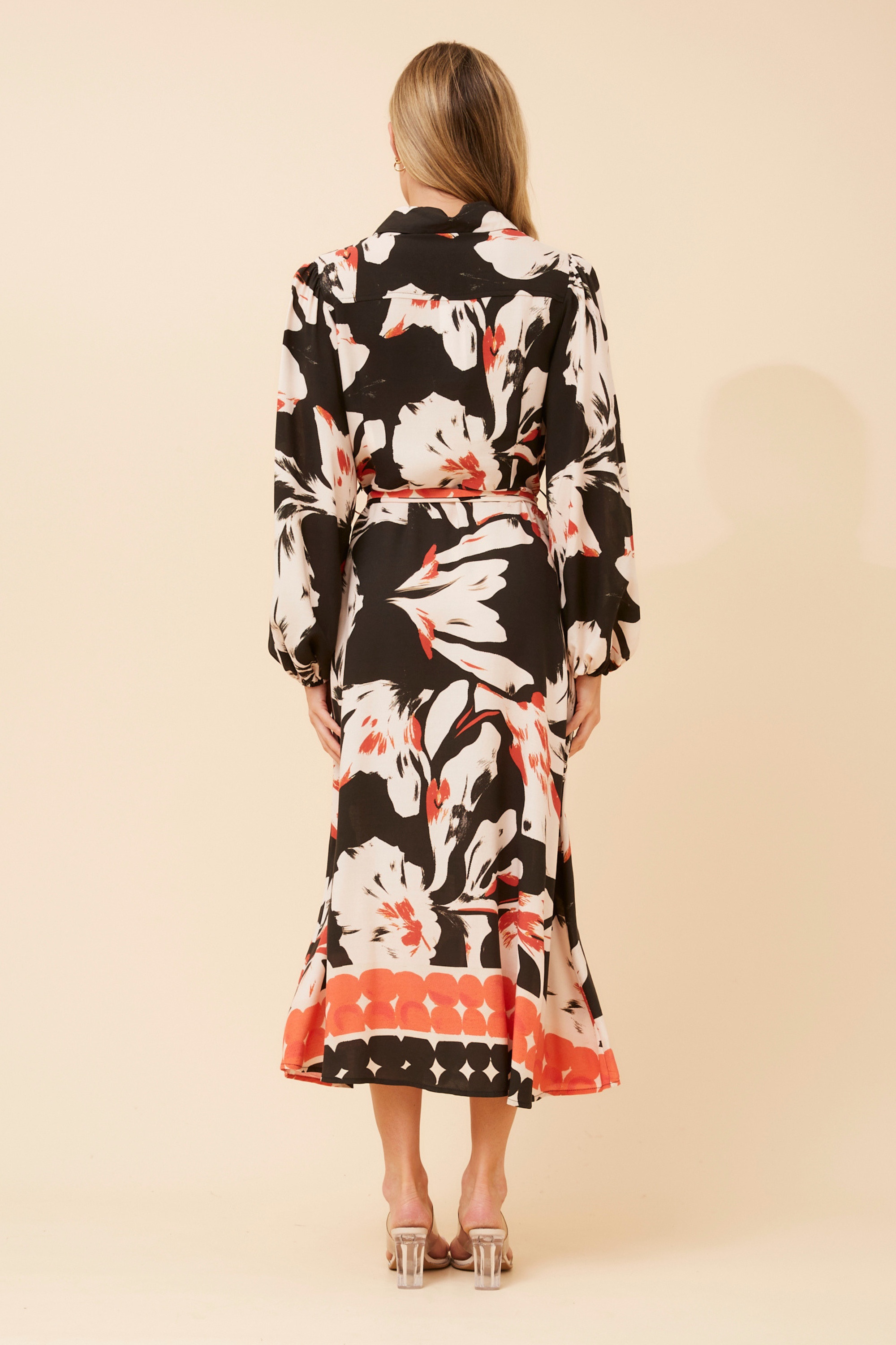 MAREN ABSTRACT PRINT DRESS