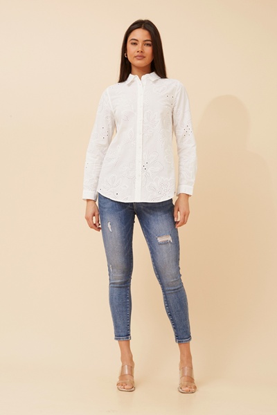 MARGARET BRODERIE ANGLAISE SHIRT