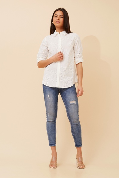 MARGARET BRODERIE ANGLAISE SHIRT