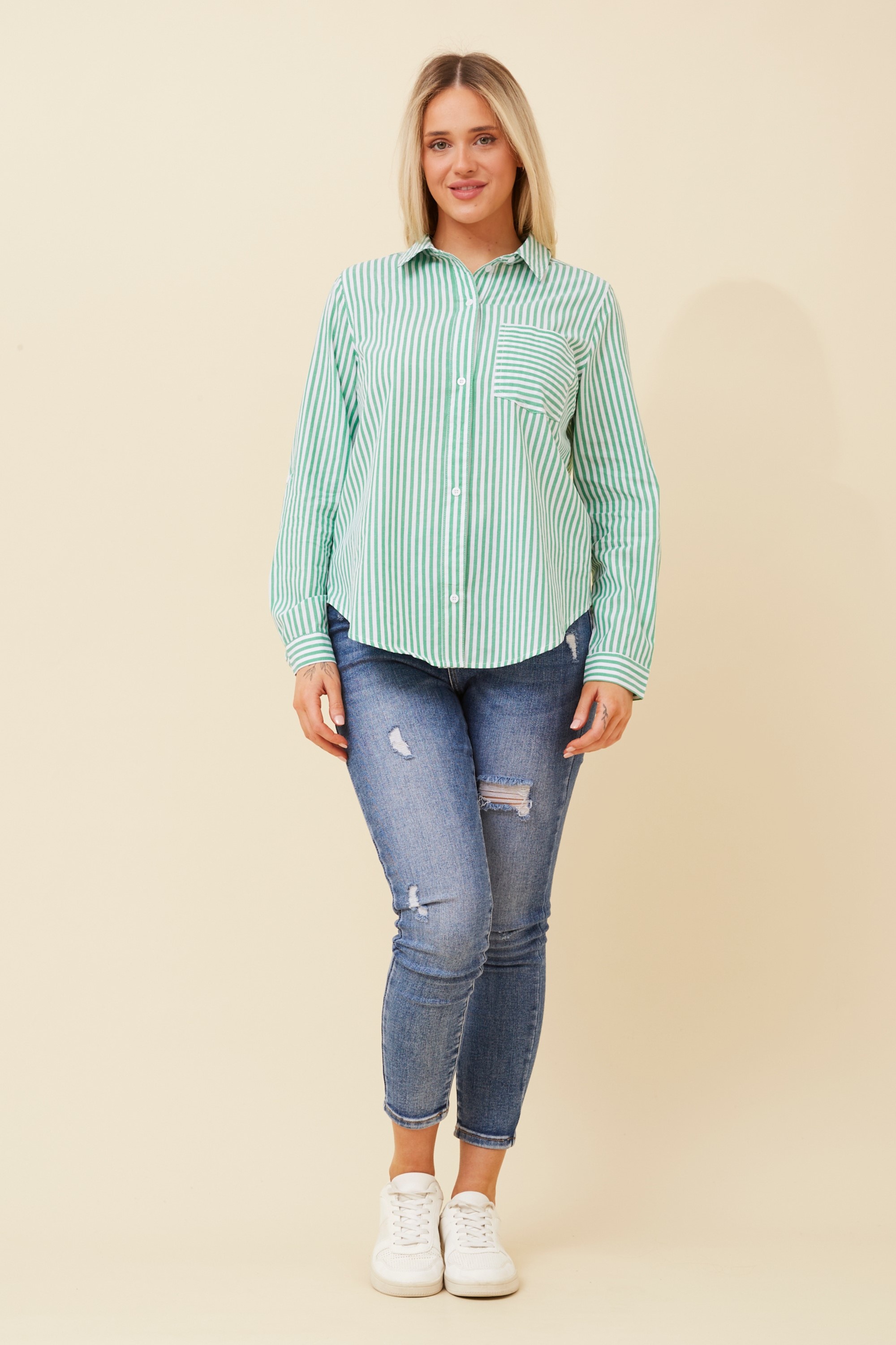 MARGARET STRIPE SHIRT