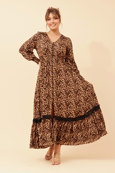 MARRAKECH ANIMAL PRINT MAXI DRESS