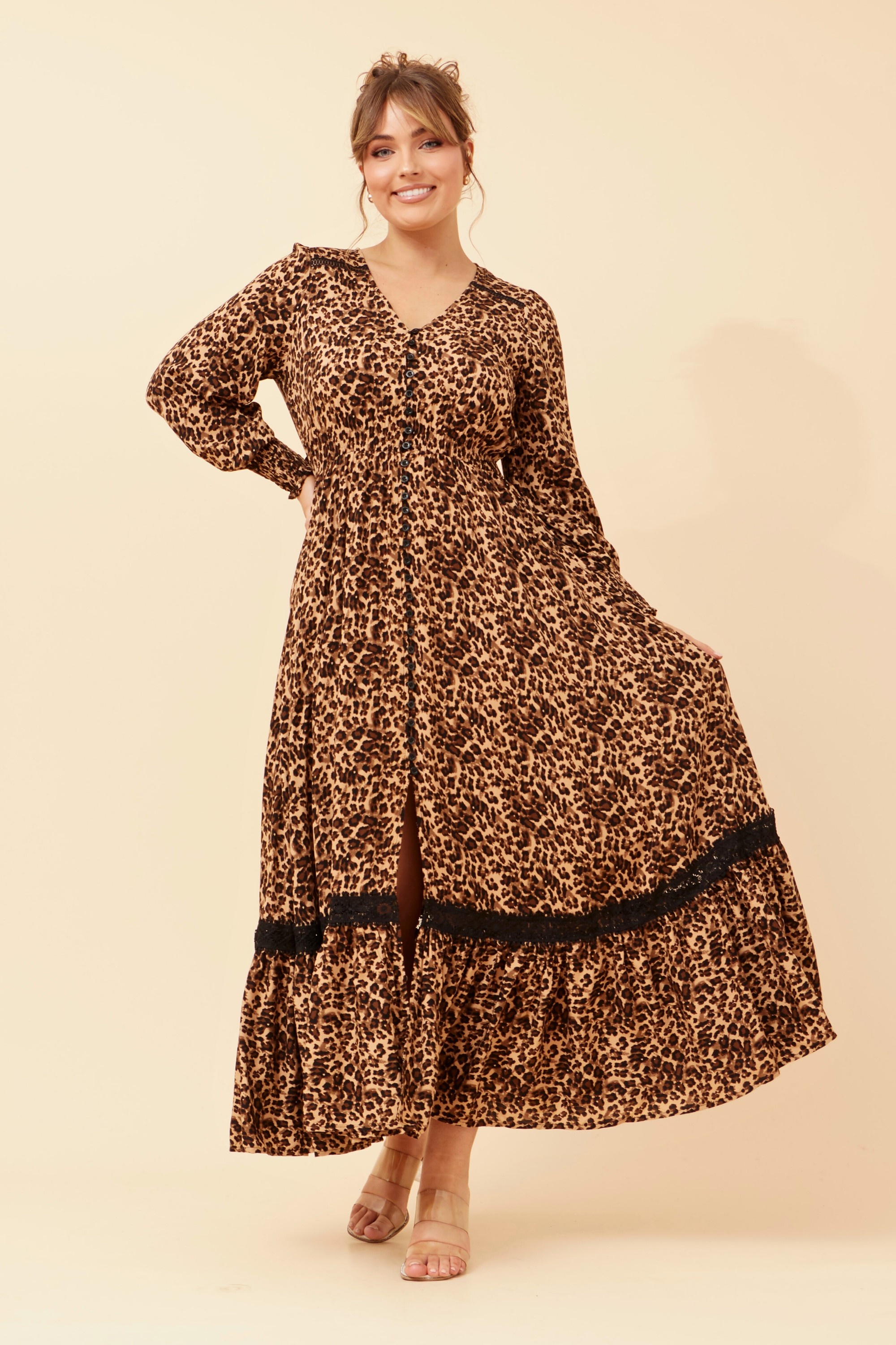 MARRAKECH ANIMAL PRINT MAXI DRESS