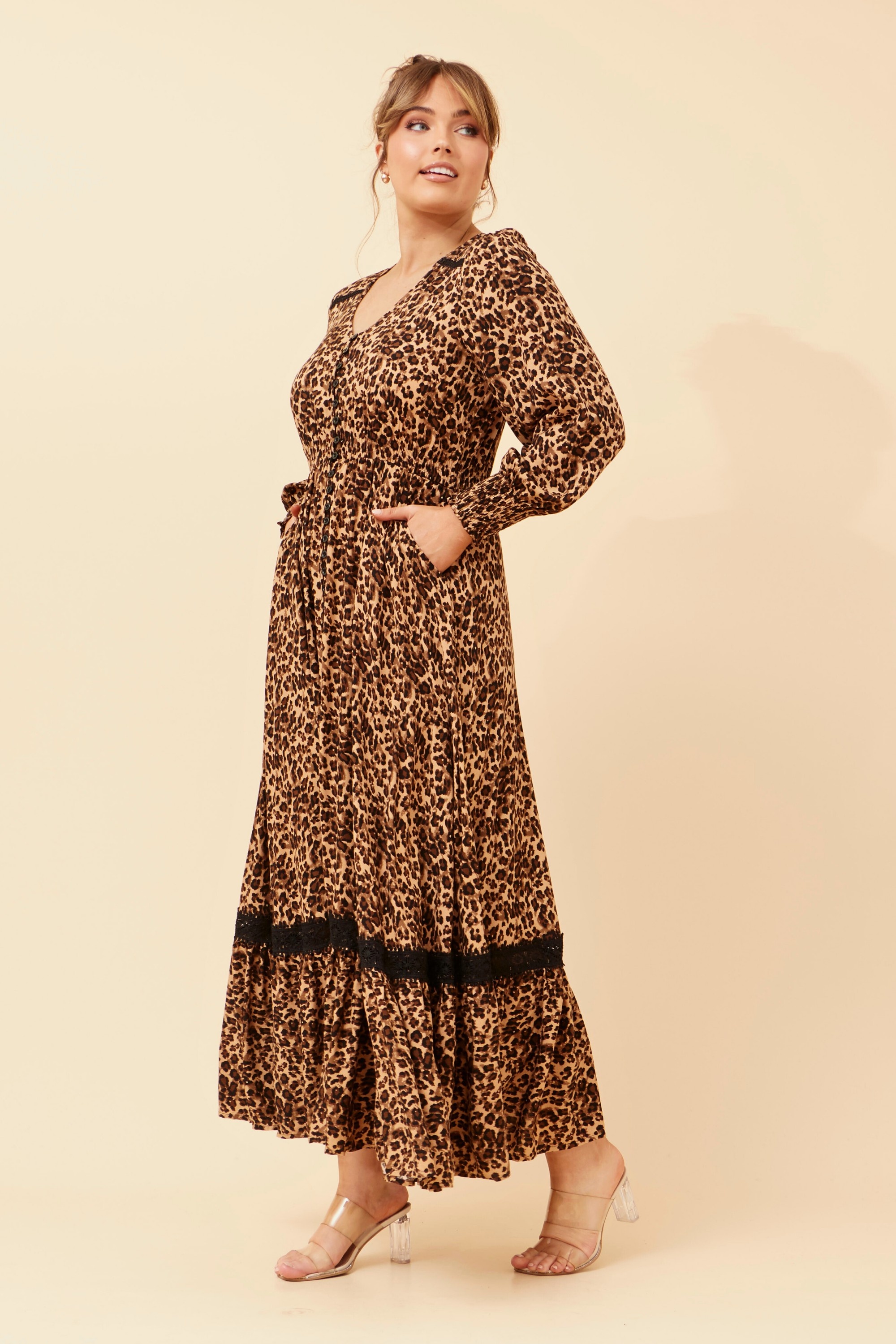 MARRAKECH ANIMAL PRINT MAXI DRESS