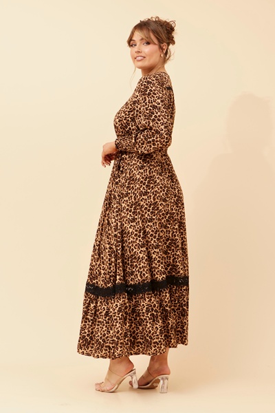 MARRAKECH ANIMAL PRINT MAXI DRESS