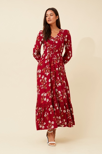 MARRAKECH FLORAL MAXI DRESS