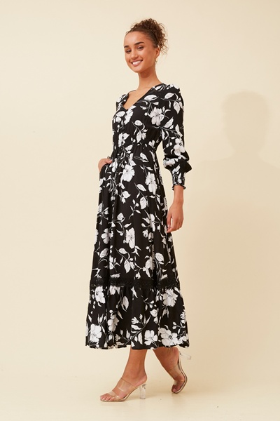 MARRAKECH FLORAL MAXI DRESS