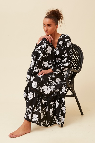 MARRAKECH FLORAL MAXI DRESS