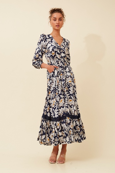 MARRAKECH FLORAL MAXI DRESS