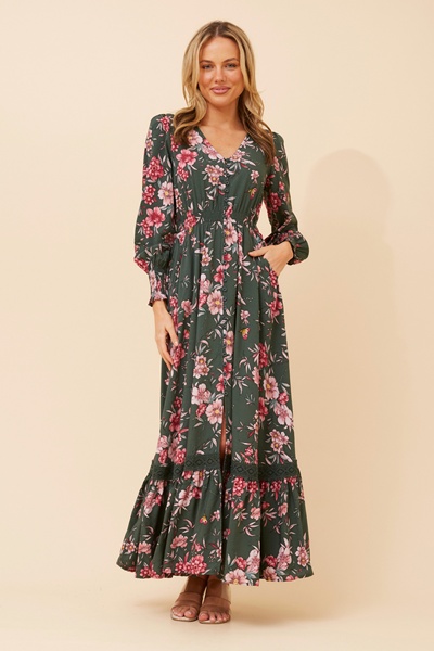 MARRAKECH FLORAL MAXI DRESS