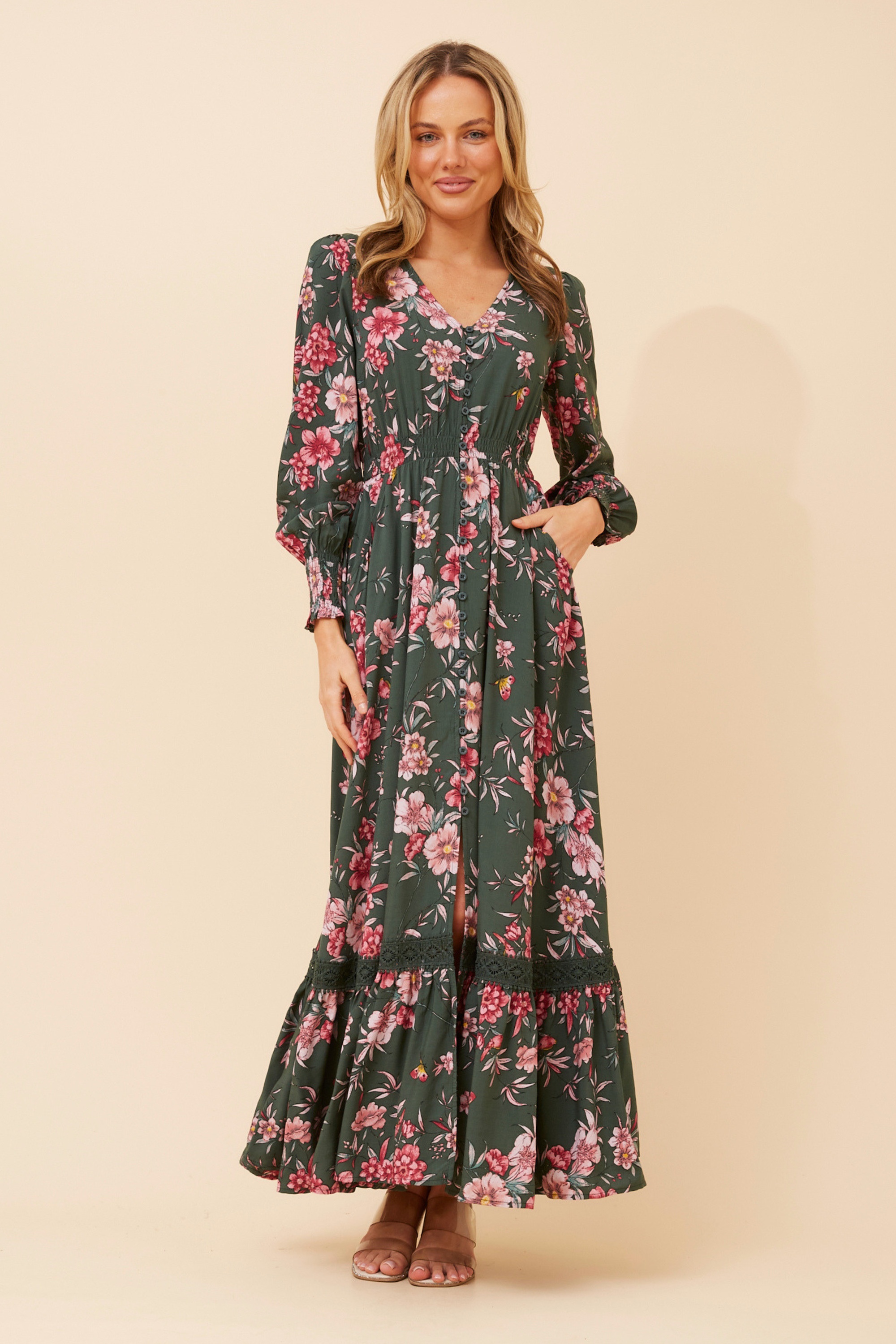 MARRAKECH FLORAL MAXI DRESS